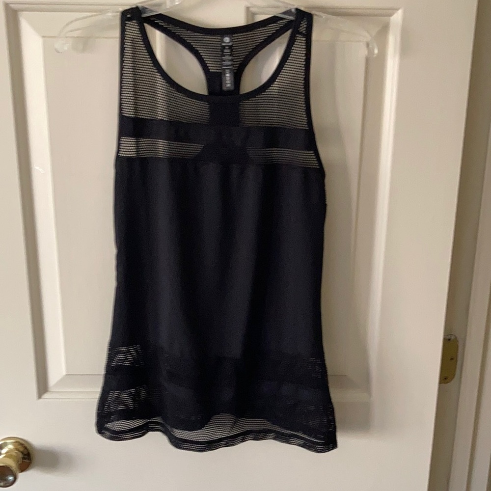 90 degrees black medium racer back workout tank